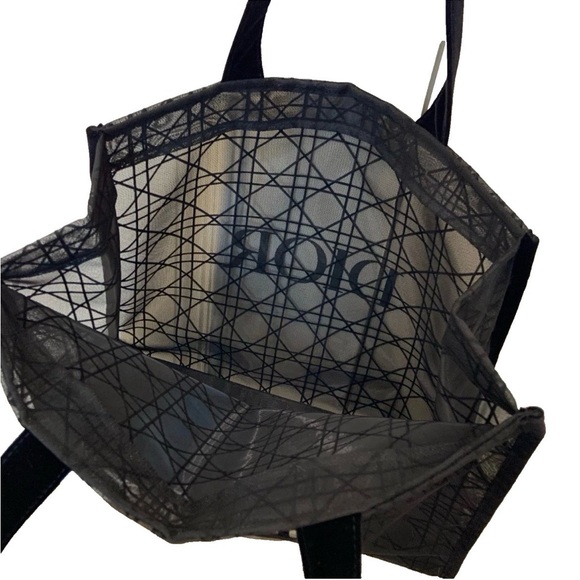 Dior Mesh Black Tote Bag - Picture 3 of 5